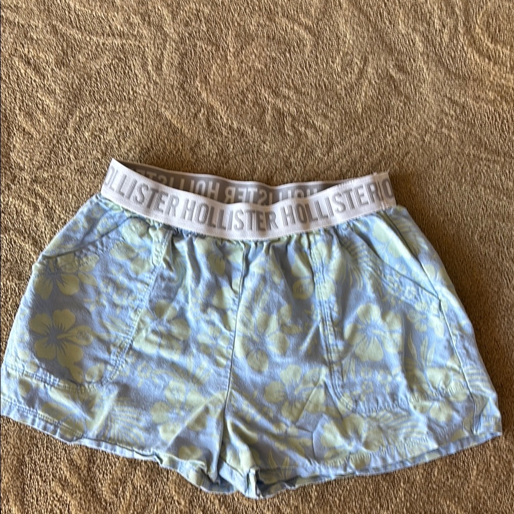 Hollister Blue Sleep Shorts Relaxed Fit